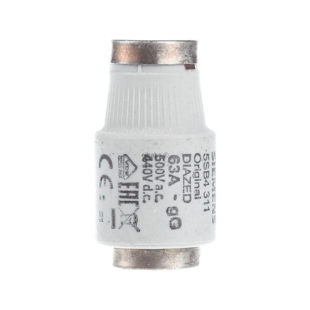 Fusible DIAZED, 35 Amperios, AC/DC, 500V. Marca SIEMENS - Eléctrica